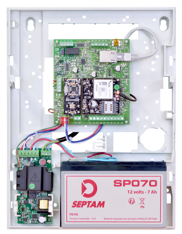 Transmetteur DALM – LAN IP / GSM 3G, DUALTECH, Alarme, Blanc, Occasion